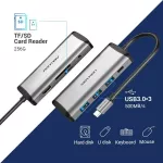 Usb C Hub Type C To Usb 3.0 Doc Station Usb C Hdmi Rj45 4 For Macbo Pro Air Accessories Type C 3.1 Splitter Usb Hub