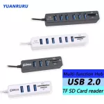 Usb Hub 2.0 Multi Usb 2.0 Hub Usb Splitter Hi Speed 3 6 Ports 2.0 Hab Tf Sd Usb Card Reader Usb Ex For Pc Lap