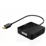 3 in 1 Mini Display Port Converter Mini Displayport to VGA/DVI Adapter for E MacBo Air Thunderbolt DP HDMI-PAT