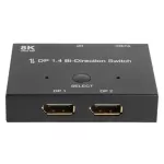 Displayport 8 Dp 1.4 Splitter Switch 2 Ports Bi-Direction 1x2 / 2x1 Dp1.4 Switcher Ultra Hd 8 Hdcp For Ps4 Xbox Hdtv