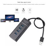Hot 4 Ports Hi Speed Hubs Hi-Speed 4 Port Usb 3.0 Multi Hub Splitter Expansion For Des Pc Lap Adapter Usb Hub