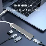 Usb C Hub 3.0 Type C 3.1 4 Port Multi Splitter Adapter For Macbo Pro 13 15 Air Pro Pc R Accessories