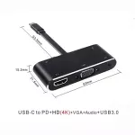 Usb Type C Hub Usb-C To Hdmi 4 Usb3.0 Audio Vga Hub Thunderbolt 3 Adapter For Macbo Pro Samng Note8 S8 S9 Dex Mode