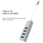 Vmade Cb07a Usb C Hub Type C Hub To Ethernet Multi Usb 3.0 Port Thunderbolt 3 2 Power Adapter For Macbo Pro Air Doc Usb-C Hub
