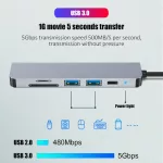 Usb C Hub Adapter Usb C To Usb 3.0 Hdmi-Pat Doc For Macbo Air Pro Pc Accessories Usb 3.0 Type C Splitter