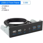 5.25 "PC DES Chassis Front Panel USB HUB Connector Adapter 2 USB 3.0 Port and 2 USB 2.0 Port for R Case CD Drive Pan