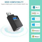 3 Port Usb3.0 Hub Hi Speed Splitter Adapter Plug And Play Bus Powered Extension Fast Transfer Usb Hub Ex Connector