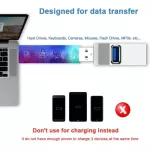 3 Port Usb3.0 Hub Hi Speed Splitter Adapter Plug And Play Bus Powered Extension Fast Transfer Usb Hub Ex Connector