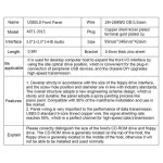 5.25" Pc Des Chassis Front Panel Usb Hub Connector Adapter 2 Usb 3.0 Port And 2 Usb 2.0 Port For R Case Cd Drive Pan