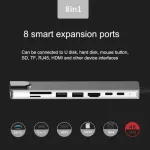 87w Usb C Hub Thunderbolt 3 Doc Station 4 Hdmi Type-C Hub To Hdmi Usb 3.0 Adapter For Macbo Pro Accessories Usb Converter