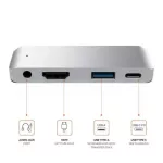 Usb Type-C Hub Adapter 4 In 1 Usb C Type C To Pd Charging 4 Hdmi Usb 3.0 3.5mm Phone Jac For Ipad Pro Tablet Hub