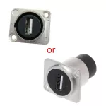 USB 2.0 D Type Scet L Fe To fe Module Connector USB Plug Panel Mounting Holder Adapter Ort Q1JC