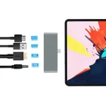 Usb Type-C Hub Adapter 4 In 1 Usb C Type C To Pd Charging 4 Hdmi Usb 3.0 3.5mm Phone Jac For Ipad Pro Tablet Hub