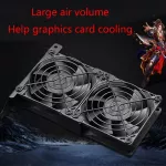 Vers Vga Cor Du 80mm Graphics Card Heatsin Fans Gpu Radiator J0pb