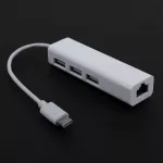 Usb-C Converter Usb 2.0 10ps Type C To Usb Rj45 Ethernet Lan Adapter Hub Cable For Macbo Pc Type-C Port Lap Accessories