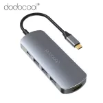 Dodocool 7 in 1 USB C Hub 4 HDMI-PAT Adapter USB CO to USB 3.0 Doc for Macbo Pro USB-C Type C 3.1 Splitter USB-C Hub