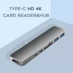 New Vmade Multi Ports Usb C Doc Station 7 In 1 To Pd Port Converter Type C Hub 3.0 Hub For Samng