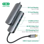 Dodocool 7 In 1 Usb C Hub 4 Hdmi-Pat Adapter Usb C To Usb 3.0 Doc For Macbo Pro Usb-C Type C 3.1 Splitter Usb-C Hub