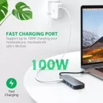 Dodocool 7 In 1 Usb C Hub 4 Hdmi-Pat Adapter Usb C To Usb 3.0 Doc For Macbo Pro Usb-C Type C 3.1 Splitter Usb-C Hub