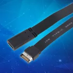 35cm Usb 3.1 Front Panel Er Type-E Me To Type C Fe Extension Wire Cable Adapter With Panel Mount Screw
