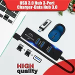 5 In 1 Usb 3.0 Hub Doc Splitter 5ps Ssd Drive Usb 3.0 Ports Sd Tf Card Reader Adapter Station For Mac Pro/ Macbo Air