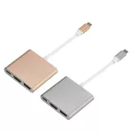 Usb C Hub To Hdmi Adapter For Macbo Pro/air 3-In-1 Hub Usb Type C Hub To Hdmi 4 Usb 3.0 Port Usb-C Power Deer