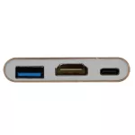 Usb C Hub To Hdmi Adapter For Macbo Pro/air 3-In-1 Hub Usb Type C Hub To Hdmi 4 Usb 3.0 Port Usb-C Power Deer