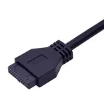 20pin 4 Port Usb 2.0 Usb 3.0 Hub Front Floy Panel Hd Audio 3.5mm Earphone Jac Mic Interf For Des 3.5 Inch Floy Bay