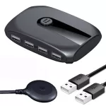2 Ports Usb Switch With Ex Usb 2.0 3.0 X4 Eyboard Mouse Printer U Dis For 2 Pcs R Lap Usb Box