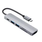 Usb C Hub To Hdmi Adapter 4 Thunderbolt 3 Usb 3.0 Type-C Doc With Tf Sd Reader Slot Pd Splitter For Macbo Pro/air M1