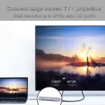 8-In-1 Usb C Hub Type C To Hdmi-Pat Rj45 Ethernet Usb 3.0 Ports Sd/tf Card Reader Usb-C Pd Power For Macbo Pro Doc