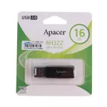Apacer แฟลชไดร์ฟ 16GB AH322 Black