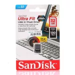 SanDisk แฟลชไดร์ฟ 32GB CRUZER ULTRA FIT SDCZ430 'USB 3.1'