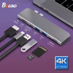 BECAO USB 3.1 Type-C Hub for HDMI Adapter 4 thousand USB C Hub and Hub 3.0 TF SD PD Slots for MacBook Pro / Air 2018/2019