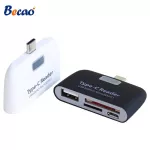 BECAO Type C OTG USB C DOCKING STATION AND PHONER adapter with a USB charger, multi -function, TF SD HUB Card Reader