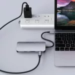 Becao Type-C Docking Station 8-in-1 พร้อม Hub USB-C ไปยัง HDMI Docking Station PD Charging
