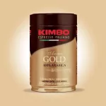 100% roasted coffee beans, Kimbo 100% Arabica Gold 250 grams imported from Italy.
