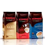 Authentic coffee beans, Kim Bo packs imported from Italy.