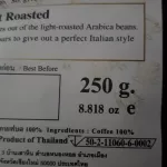 Cafe R'ONN Zip Lock Coffee, 100% Arabica Arabica, soft roasted roasted, dark roasted, roasted, black, 1 km 250g/bag