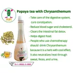 ชามะละกอผสมเก๊กฮวย จำนวน 6 ขวด ผลิตจากสมุนไพรธรรมชาติ ดูแลระบบขับถ่าย ล้างไขมัน ดีท๊อกซ์ลำไส้ ดูแลสุขภาพร่างกาย ได้มาตรฐาน GMP ผ่านการรับรองจาก อย