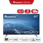 ACONATIC Smart TV Smart TV 65 inches, model 65us200an Webos TV + remote control by sound (3 years zero warranty)