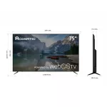 Newwebos75 inches ACONATICWEBOS4K UHD Model 75US200an Guaranteed 3 years. Webos screen is very big. Magic Remote Control Voice Control Mouse Roller.