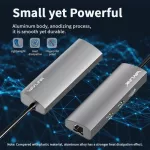 Wavlink UH3408 อะแดปเตอร์ 4K HDMI พอร์ตพร้อมช่องต่อสาย GB LAN