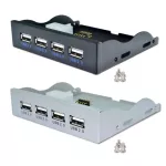 H1111z 4 Port Usb 2.0 Hub Usb 2.0 Adapter Pc Front Panel Expansion Brt With 10 Pin Cable For Des 3.5 Inch Fdd Floy Bay