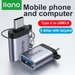 Llano Usb3.0 To Type-C Converter For Charger Hi-Speed Transmission Type-C To Usb Adapter For Ususe Eyboard