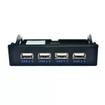 H1111z 4 Port Usb 2.0 Hub Usb 2.0 Adapter Pc Front Panel Expansion Brt With 10 Pin Cable For Des 3.5 Inch Fdd Floy Bay