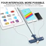 Portable Cute 4 Ports Usb 2.0 Hub Usb Hub 3.0 Hub Usb Aircraft S Usb Splitter Extern Multi Ports Usb Hub For