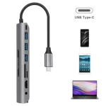 Usb Type C Hub To Hdmi Rj45 Lan Multi Usb 3.0 Pd Adapter To 4 30hz Usb-C Hub For Macbo Pro Air Doc Usbc Type-C Hub Splitter