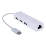 Usb-C Converter Usb 2.0 10ps Type C To Usb Rj45 Ethernet Lan Adapter Hub Cable For Macbo Pc Type-C Port Lap Accessories