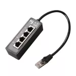 RJ45 1 Me To 4 Fe Ports Ether plug Cable Splitter Extension Adapter Me To Fe Connector for Routers Hubs